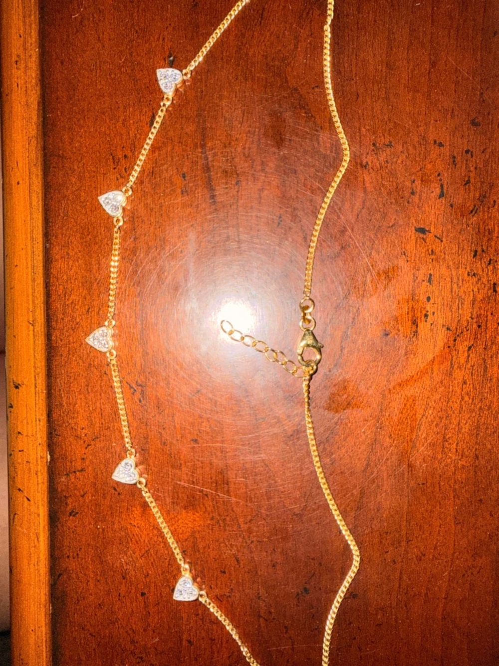 Brilliant Diamond Hearts Necklace